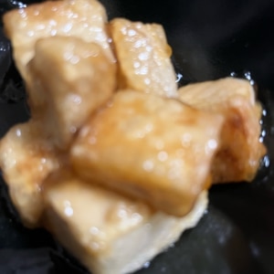 水切り豆腐のサイコロステーキ